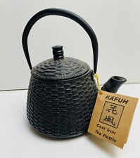 Kafuh Japanese Cast Iron Tea Kettle w/Infuser, Enameled Interior, New picture