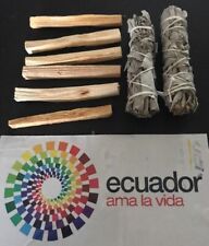 6 Palo Santo Wood & 2 White Sage Smudge Sticks: Cleansing Negativity Removal picture