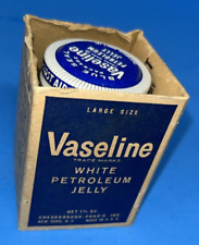 Vintage Vaseline full Jar 1 3/4oz White Petroleum Jelly USA with box NOS picture