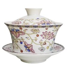 Gaiwan Tea Cup Set,Chinese Porcelain Cermaic Gaiwan Tea Cup,Large Gaiwan TeaC... picture