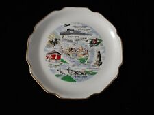Vintage Sabin 1758-1958 Pittsburgh Bicentennial Plate Gold Rim USA 22K Pre-Owned picture