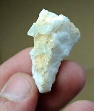 14g Rare Hydroxyl Herderite Crystals on white matrix Albite - skardu, Pakistan  picture