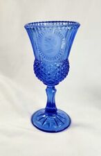 Vintage Avon Fostoria Martha Washington Cobalt Blue Glass picture
