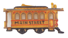 Vintage Homco Main Street Train Decoration Wall Art Yellow picture
