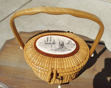 Mint 1970's Vintage Nantucket Lightship Basket by GL Brown / Cross Rip, Jr. picture