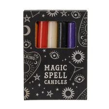 12 Magic Ritual Spell Candles - Mixed Colors and Uses picture