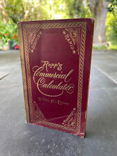 1893 Ropp's Commercial Calculator Book WCE Ed. Worlds Columbian Expo Info Math picture