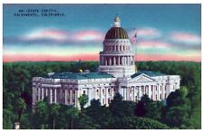 1950s Linen Postcard State Capital Building Sacramento California picture