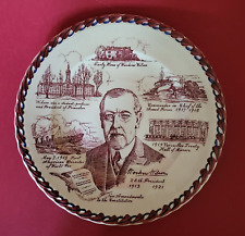 VTG Woodrow Wilson Decorative Commemorative Plate 1942 picture