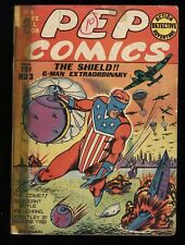 Pep Comics #3 Fair 1.0 Golden Age MLJ Superhero The Shield Archie 1940 picture