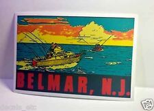 Belmar New Jersey Vintage Style Travel Decal / Vinyl Sticker, Luggage Label picture