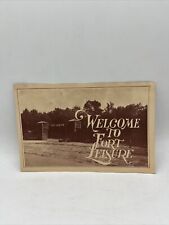 Vintage Welcome To Fort Leisure Pamphlet Kentucky Lake Dam Resort Tourism Ad picture
