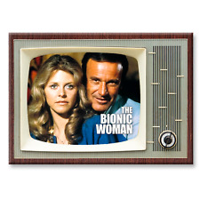 THE BIONIC WOMAN TV Show Classic TV 3.5 inches x 2.5 inches FRIDGE MAGNET picture