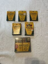 Lot of 6 Boxes Vintage Used Crayola Crayons RETIRED COLORS Binney & Smith picture