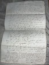 Antique Copy: 1810 Contract Agreement of Sutton Family in Leek England Genealogy picture