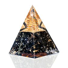 Orgonite Black Tourmaline Nubian Pyramid for Root Chakra Dispels Negative Energy picture