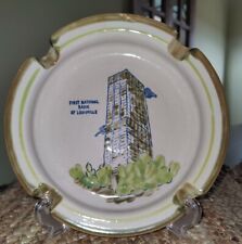 VTG Louisville Stoneware Ashtray Advertising First National Bank Louisville USA picture