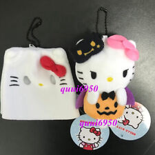 2pcs/set Cute Halloween Hello Kitty Doll Pendant Keychain Toy Cloak Headgear picture