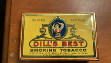 Vintage Dill's Best Smoking Tobacco Tin-3 1/4