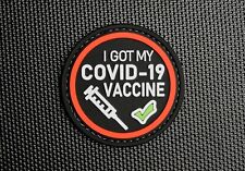 I Got My Vaccine PVC Morale Patch Vaxed Vaccinated Security Public Worker Hook picture