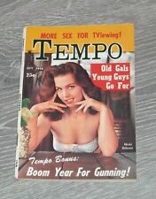 TEMPO DIGEST MEN's PINUP MAGAZINE October 1958 TINA LOUISE BUNNY YEAGER CAMPY picture