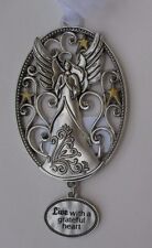 ABB Live with a grateful heart angel BLESSED BY ANGELS Ornament Ganz praying picture