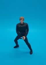 LUKE SKYWALKER • Vintage 1997 Star Wars Action Figure PotF Black Jedi Toy 3¾