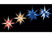 21” Moravian Star  - Hanging Outdoor Christmas Star Light - Blue Led Light picture