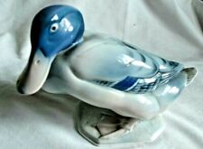 Metzler & Ortloff Mallard Duck Blue & White Vintage Art Deco Germany Porcelain picture