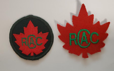 RCAC Royal Canadian Army Cadets Cloth Patch Maple Leaf and Round 2 Lot picture