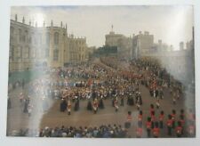 Vintage The Garter Procession Windsor Castle England Postcard picture