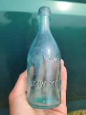 1870's New York Soda Bottle☆Antique Seely & Bro Mineral Water Bottle◇Vermont Dug picture