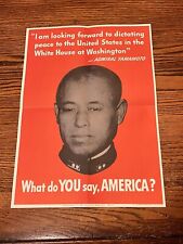 WHAT DO YOU SAY AMERICA? YAMAMOTO WORLD WAR II ADVERTISING POSTER picture