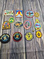 VTG 70's 80's Wolverine Council BSA Boy Scouts Of America Pin Patch Lot Of 13 picture