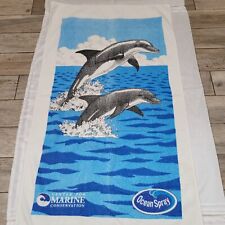 Ocean Spray Center for Marine Conservation Dolphins Beach Towel Vintage picture