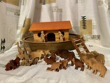 Vintage Wood Noah's Ark by Wild Apples Rabbit Run Gunther Keil New York picture