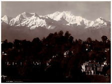 Thomas Paar, India, Darjeeling, Sunset Vintage Albumen Print Albumin Print  picture