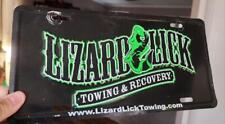 VINTAGE LIZARD LICK TOWING & RECOVERY CAR TRUCK VANITY LICENSE PLATE NC. TOPPER picture