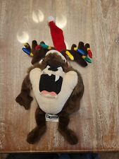 VTG Christmas Taz Tasmanian Devil Stuffed Animal Plush Warner Bros. Studio Store picture