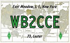 US Sc # 1035 on QSL card Vintage Ham Radio Amateur,East Meadow ,New York 1962 picture