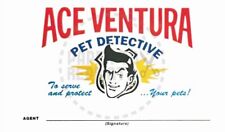 ACE VENTURA PET DETECTIVE AGENT CARD - VINTAGE REPRINT picture
