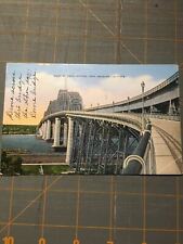 Vintage 1941 Huey P Long Bridge Postcard 1a picture