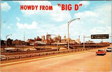 Dallas TX-Texas, Scenic Outside Highway View, Vintage Postcard picture