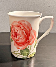 Stechcol Gracie Rose Coffee Tea Cup Bone China Curved Lip Decorative Handle picture