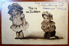 Postcard Kiddo Series 1911 Card This is so Sudden Proposal Colby Image Wow 2234 picture