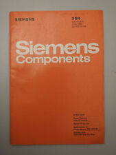 Vintage SIEMENS Components Brochure Catalogue 3/1984 West Germany English picture