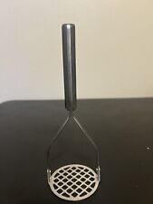Vtg Ekco Flint Arrowhead Stainless Steel Potato Masher Wood Handle Made in USA picture