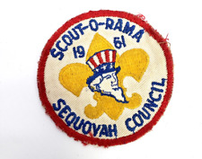 Vintage Boy Scout 1961 Sequoyah Council  Scout O Rama PATCH picture