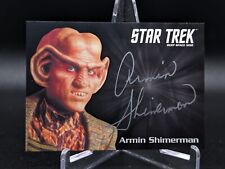 2018 Deep Space Nine 9 Heroes & Villains Armin Shimerman Quark Silver Autograph picture