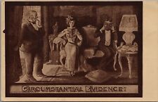 Circumstantial Evidence Parlor Dating 1908 Ullman Humor Sepia Gravure Postcard picture